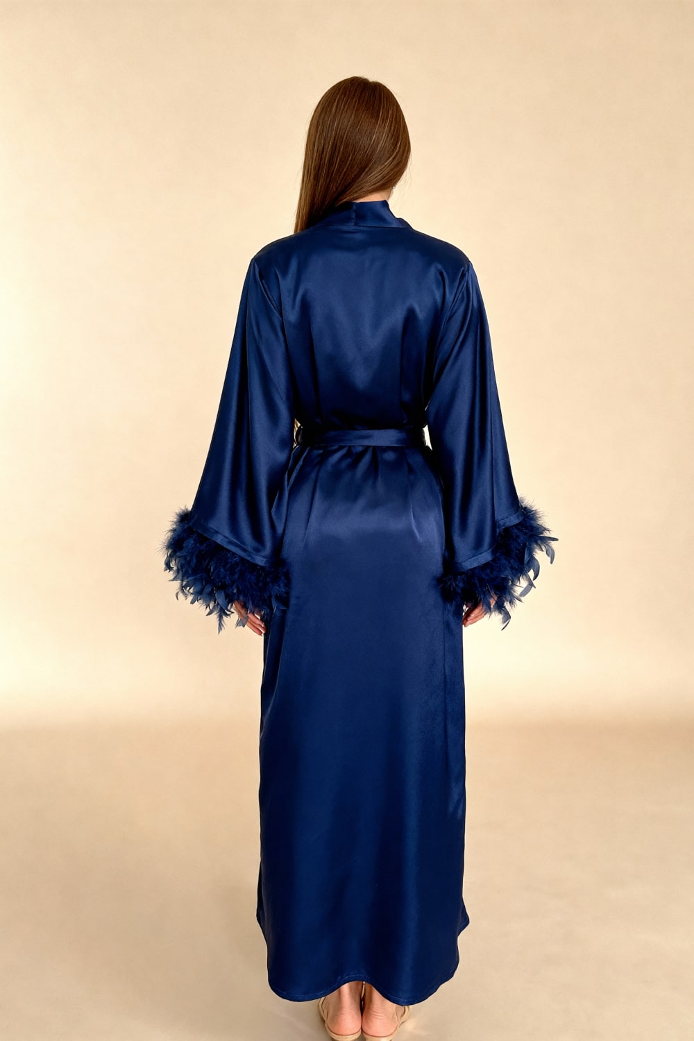 Kimono long en satin Celiana